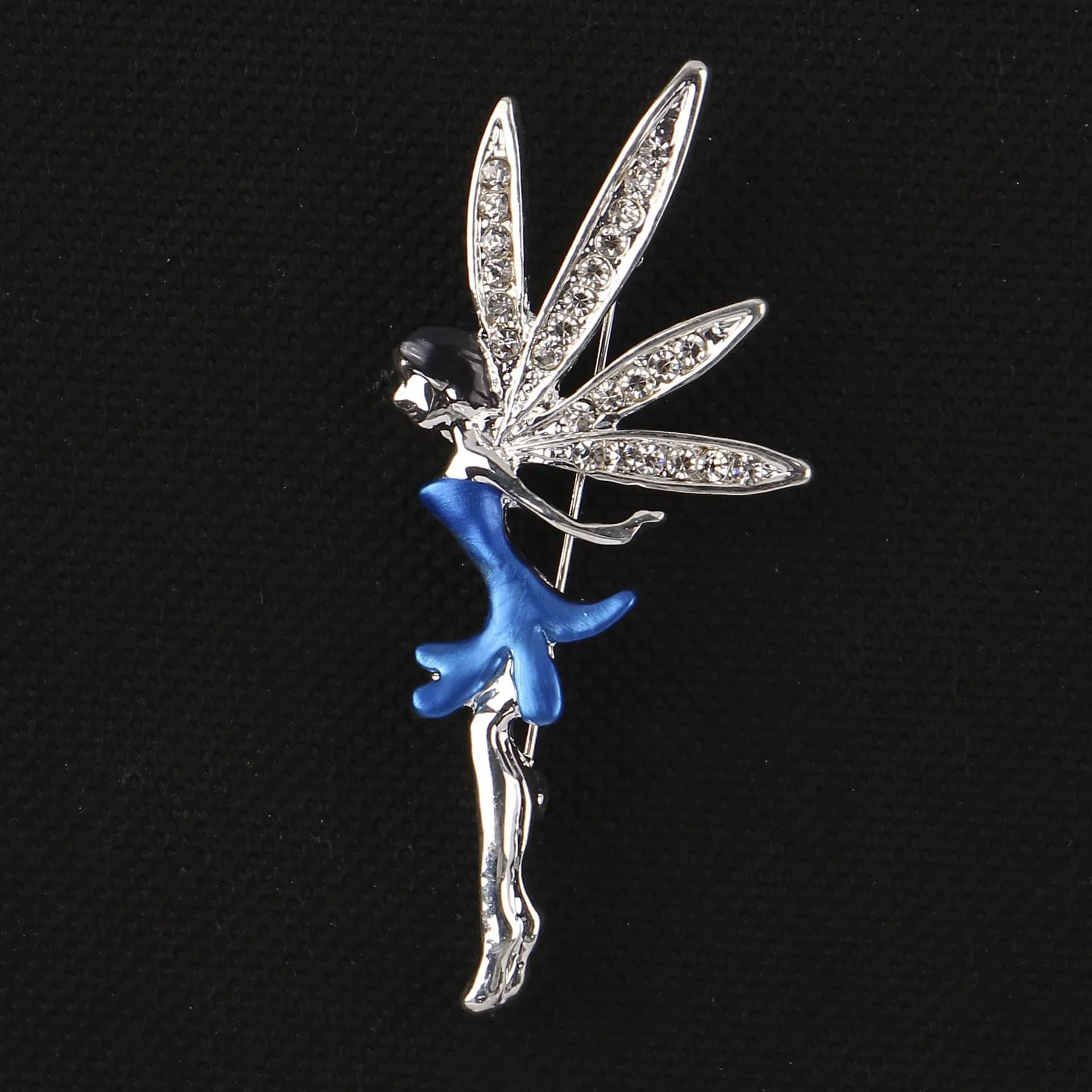 3 Pcs/bag High Quality New Little Angel Ballet Girl Rhinestone Brooch DIY Suitable for Bag, Clothing, Hat, Scarf Decoration
