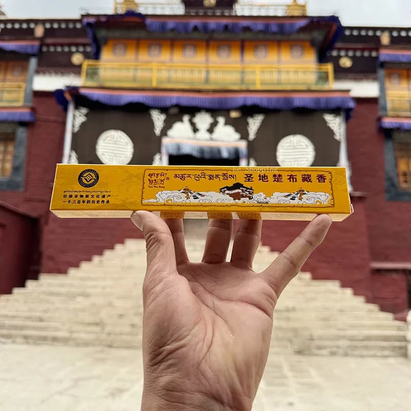 Bastoncino di incenso tibetano fatto a mano da 19 cm/Adorazione del tempio Buddha Meditazione Casa al coperto per purificare l'aria calma la mente Joss Stick