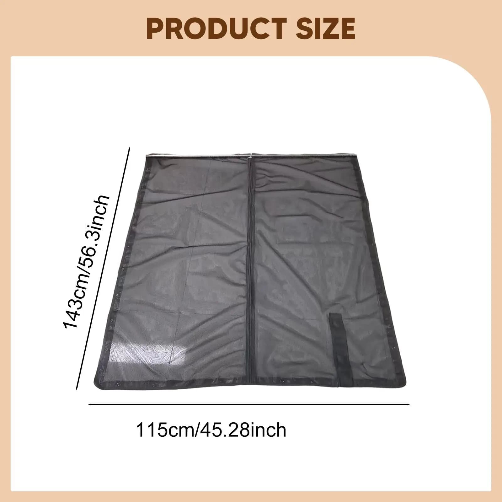 Van Screen Privacy Protection Easy to Clean RV Door Screen Mesh Curtain Breathable for Motorhome Camper Outdoor Camping