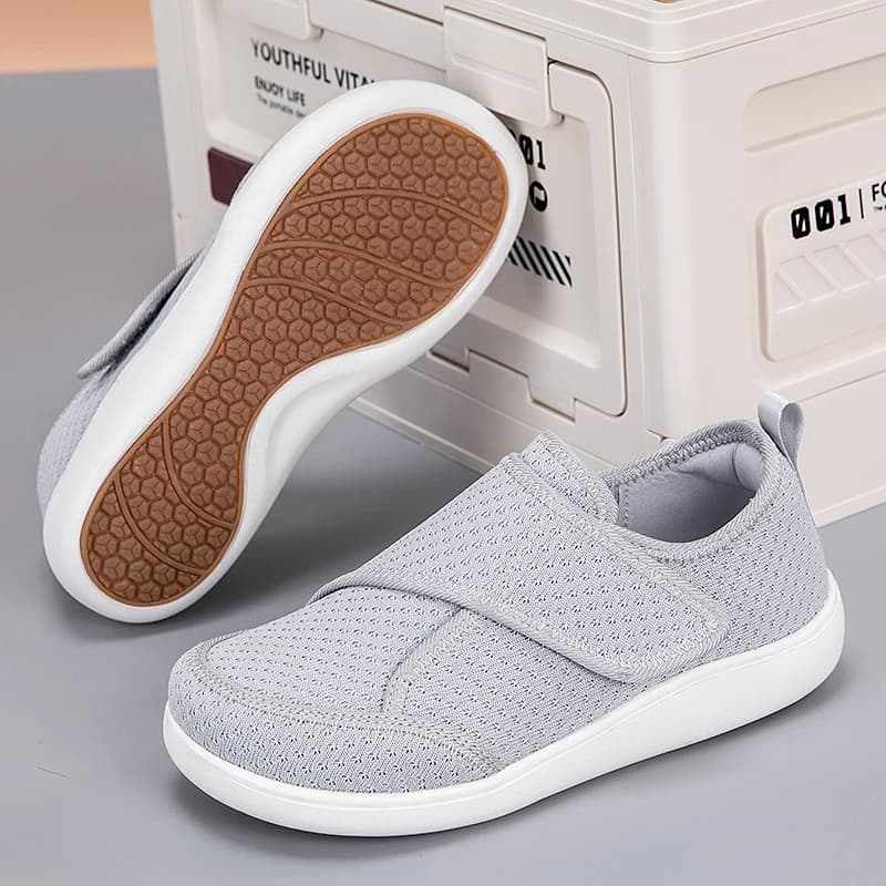 Scarpe Aperte Unisex per Anziani, Regolabili, per Diabetici, Piedi Gonfi, Piedi Larghi, Hallux Valgus, Ortopediche per Eversione del Pollice