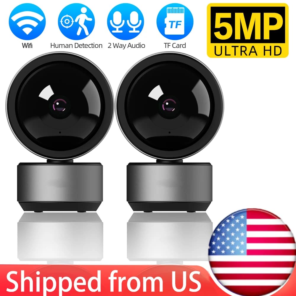 Tuya Wifi Telecamere PTZ Vita intelligente Protezione di sicurezza domestica Video sorveglianza Esterna 5MP Audio bidirezionale Baby Monitor Visione notturna