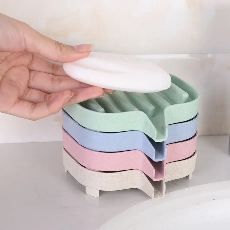 Portasapone in Silicone per bagno portasapone autosvuotante lavello da cucina portasapone spugna scarico saponi portatili scolapiatti