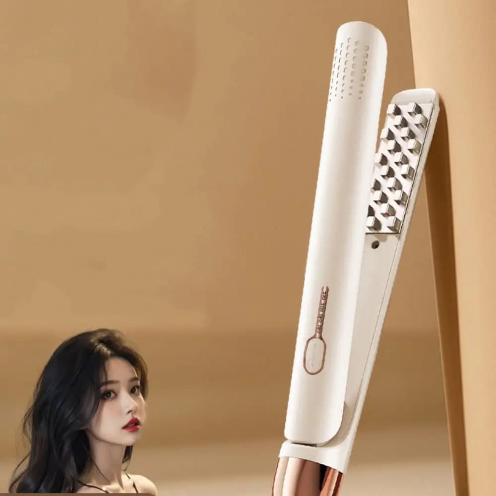 Piastra per Capelli a Ioni Negativi con Riscaldamento Rapido, Design a Clip, Ferro Piatto Professionale per Arricciare i Capelli, per Salone