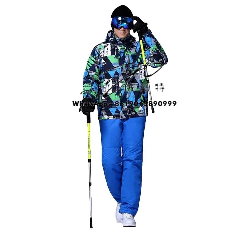 Nuovo arrivo all'ingrosso abbigliamento da sci abbigliamento sportivo in pile all'interno della gru sportiva giacca a vento da neve abbigliamento da sci set di attrezzature da sci