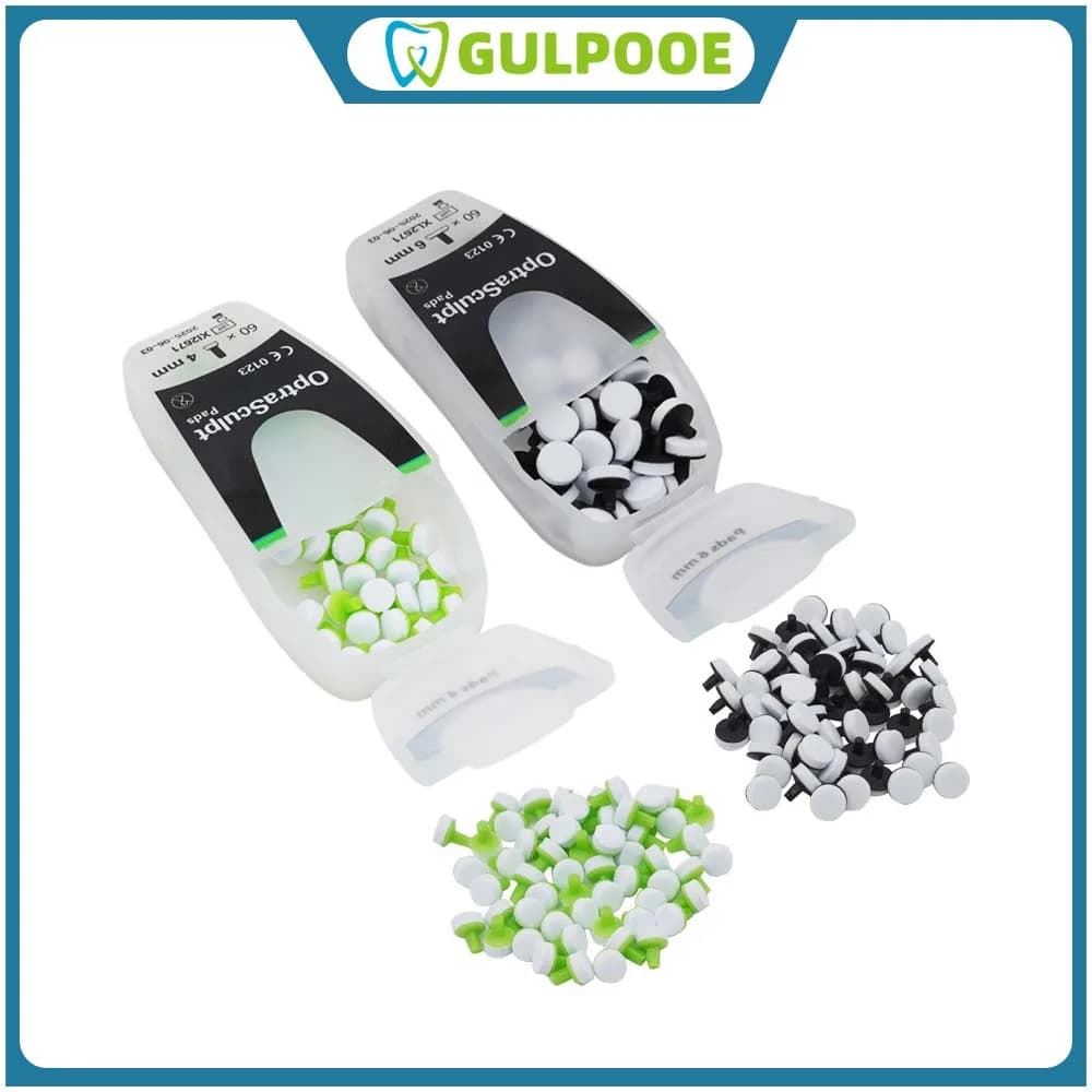 GULPOOE Kit di riempimento in resina composita dentale Strumento per stampaggio schiuma impiallacciata Tampone in schiuma rapido Spatola Manico Materiali per sbiancamento dei denti