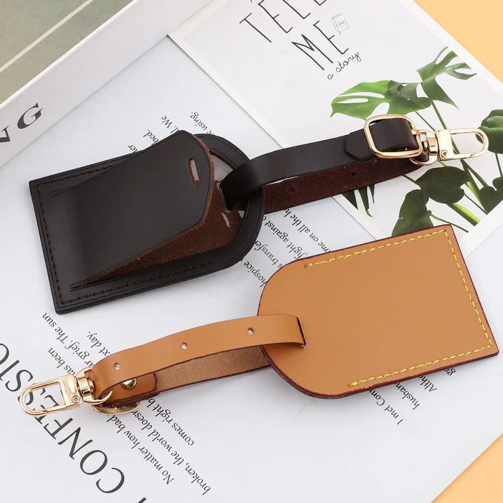 Etichetta per bagagli vintage in vera pelle Etichetta per valigia Etichetta per imbarco per bagagli Etichetta da viaggio per porta indirizzo ID personalizzata