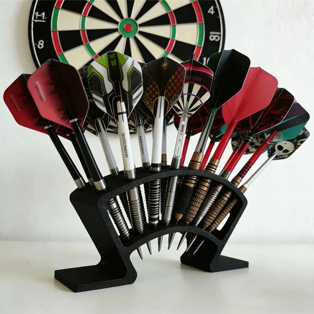 1pc 27-Slot Dart Storage Holder Stand Rack for Steel Tip Darts Flights Accessories Organizer for Game Room Home