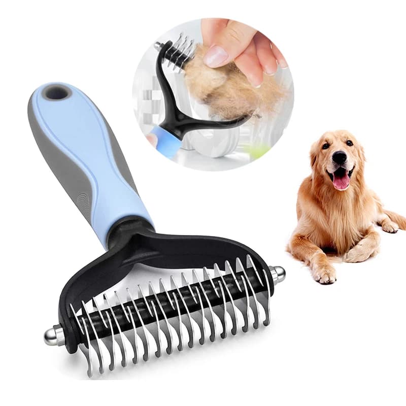 Spazzola Professionale per la Rimozione del Pelo di Animali Domestici, Tagliacapelli per Cani, Tagliacapelli per Gatti, Pettine per Cuccioli, Spazzole per la Toelettatura e la Rimozione del Pelo di Cani e Gatti