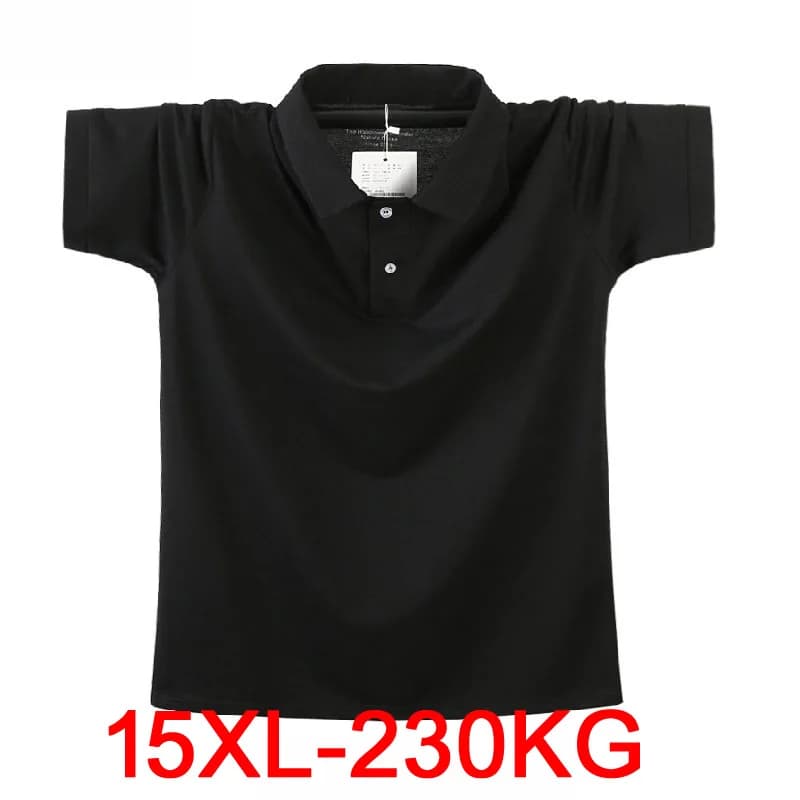 oversize plus size 8XL 9XL 12XL 14XL 15XL t-shirt da uomo manica corta estate colletto rovesciato tees super size top 68 70 72 74 76