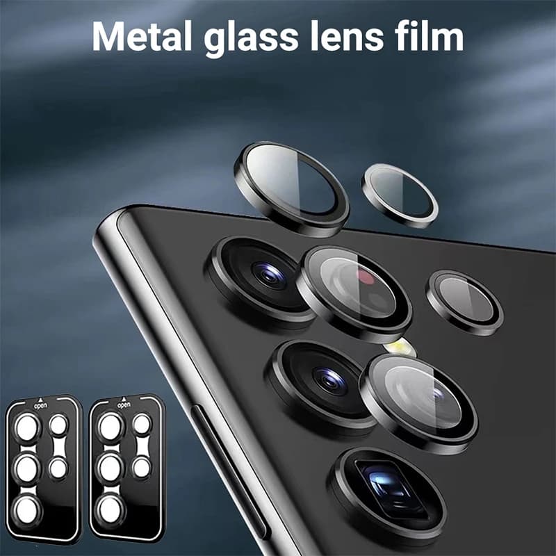Anello in metallo per lente con protezione in vetro per fotocamera Samsung Galaxy S26 S25 S24 S22 S23 Ultra Plus, accessori per Samsung S26 Ultra