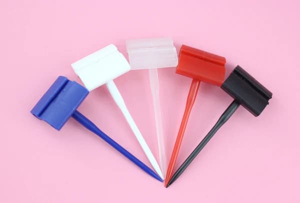 Aghi per prezzi in plastica Carta Spike Porta cartellino del prezzo Etichetta Posta Carta Arti Memo Display Cibo Torta Pane Panetteria Perni di biglietti