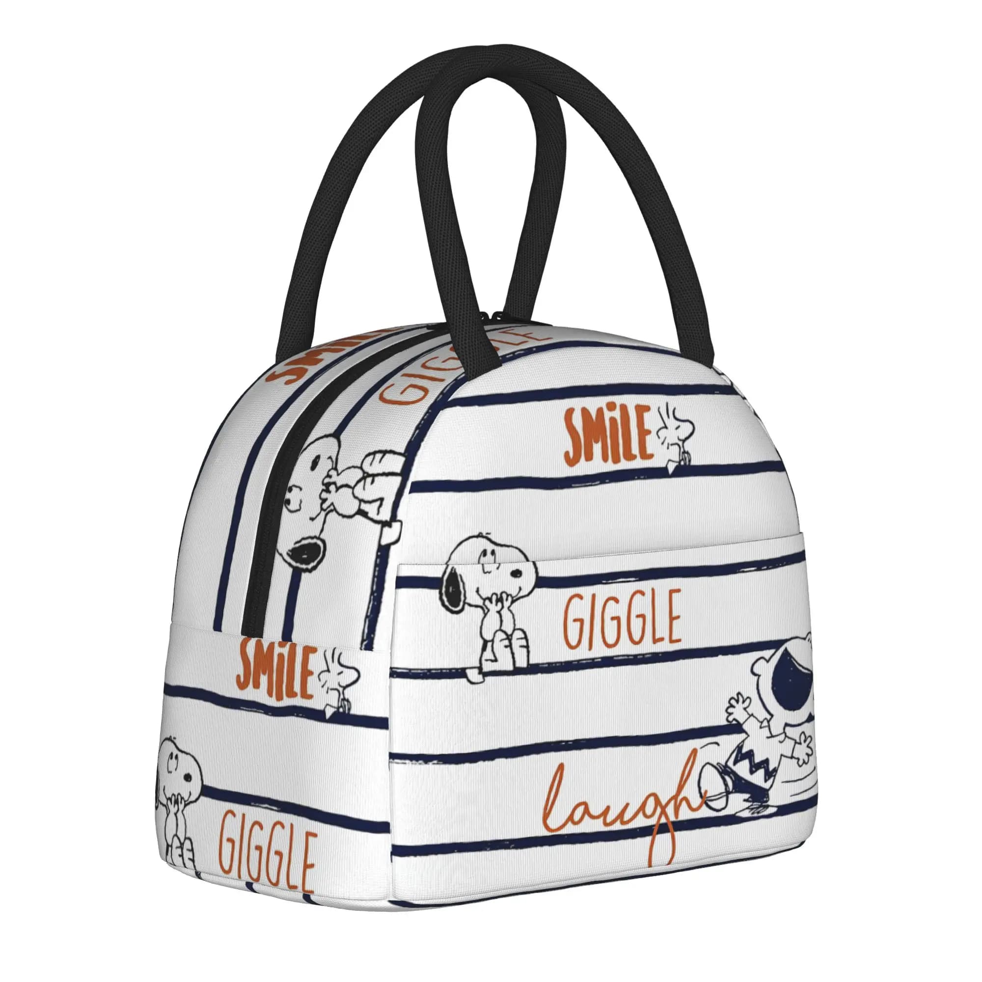 Borsa termica per il pranzo Snoopys Dog Woodstock per uomo e donna, contenitore per alimenti, contenitore termico portatile per la scuola, l'ufficio