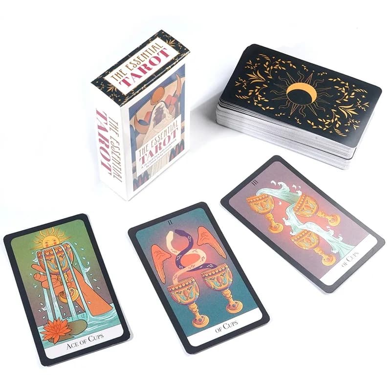 Le carte dei tarocchi essenziali A 78 Oracle English Visions Divination Edition Borad Playing Game