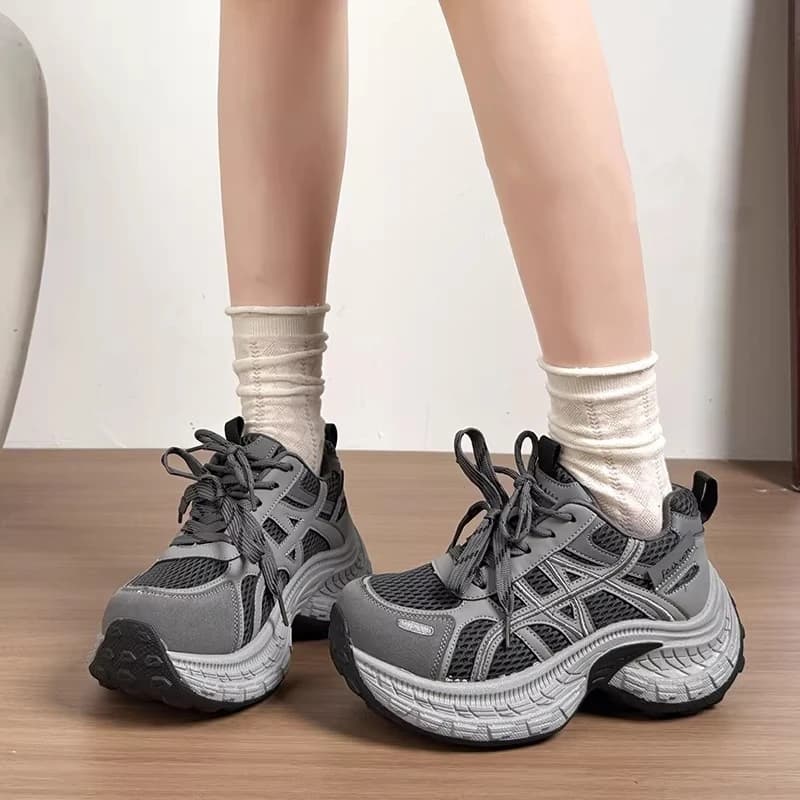 Sneakers di Lusso da Donna con Piattaforma in Rete — Scarpe Traspiranti per Studentesse, Scarpe da Skate, Scarpe Sportive, Scarpe da Corsa e Scarpe da Basket