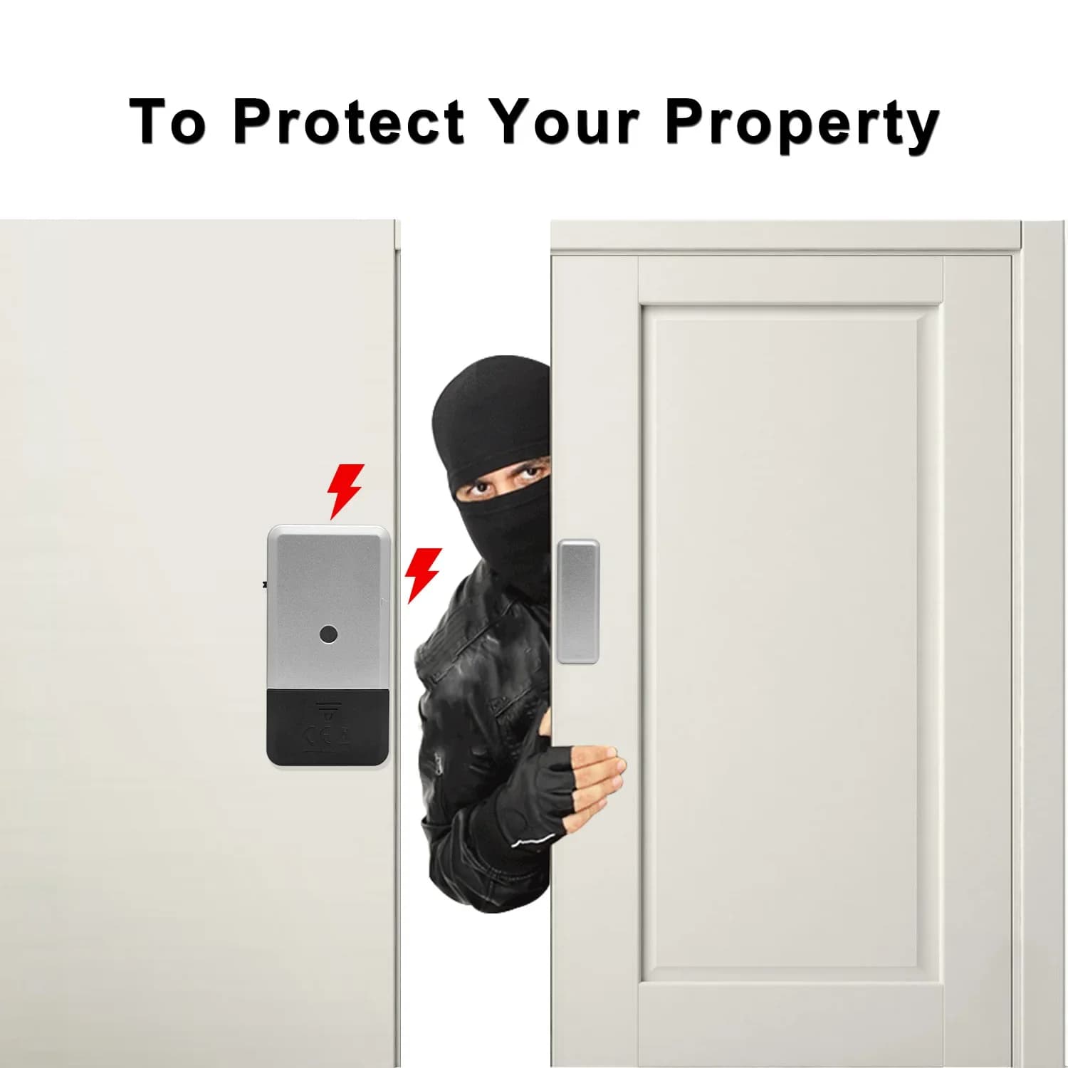 Sensore porta Rilevatore finestra wireless Sensore ingresso antifurto 433 MHz per sistema di allarme di sicurezza domestica