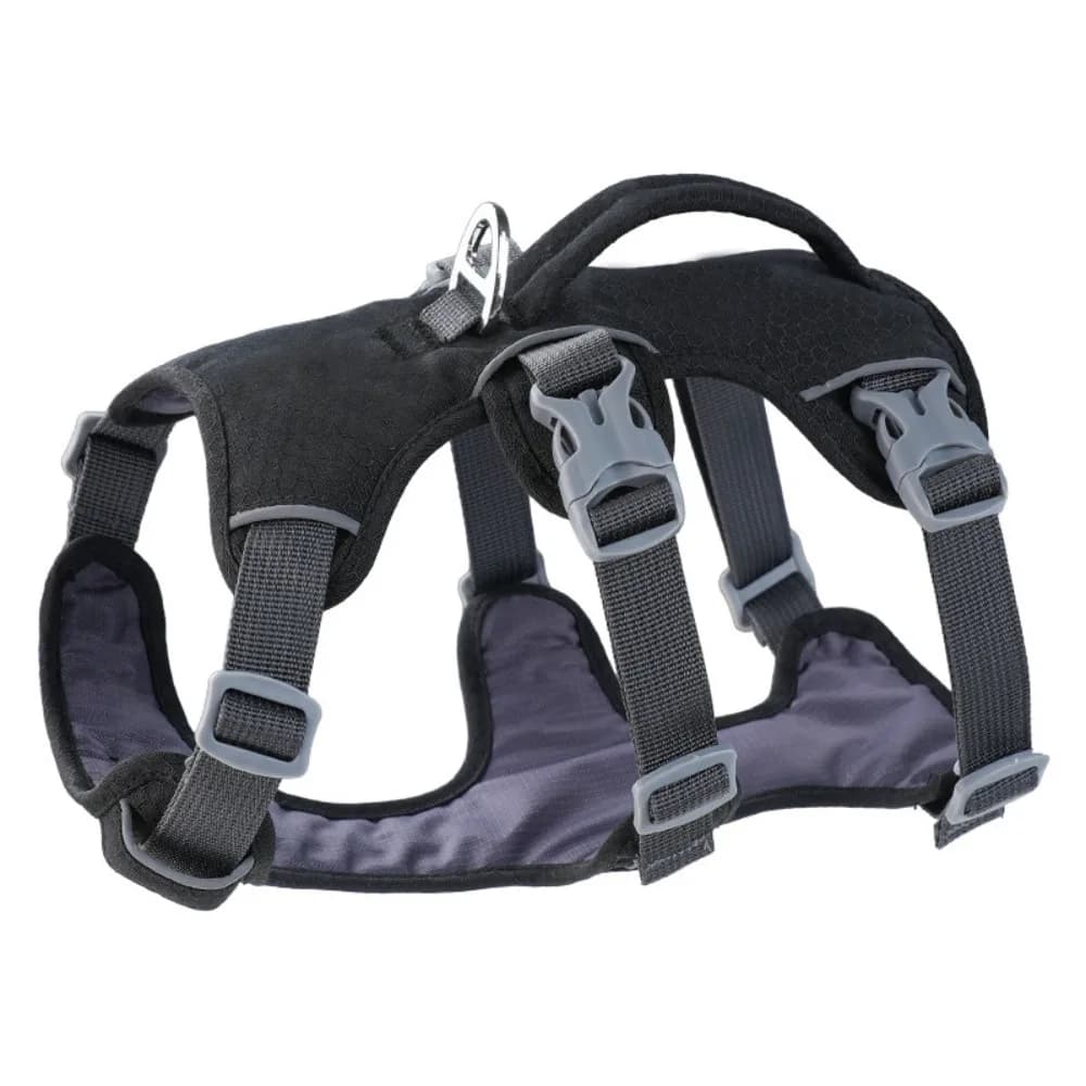Reflective Vest Dog Harness With Handle Escape Proof Reflective Pet Harness Breathable Adjustable Design Nylon Pet Vest