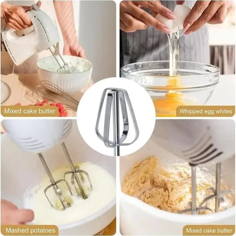 Gancio per agitazione frullino per le uova elettrico 1/2/4 pezzi, frusta per uova portatile durevole in acciaio inossidabile miscelatore da cucina con bastoncino di miscelazione