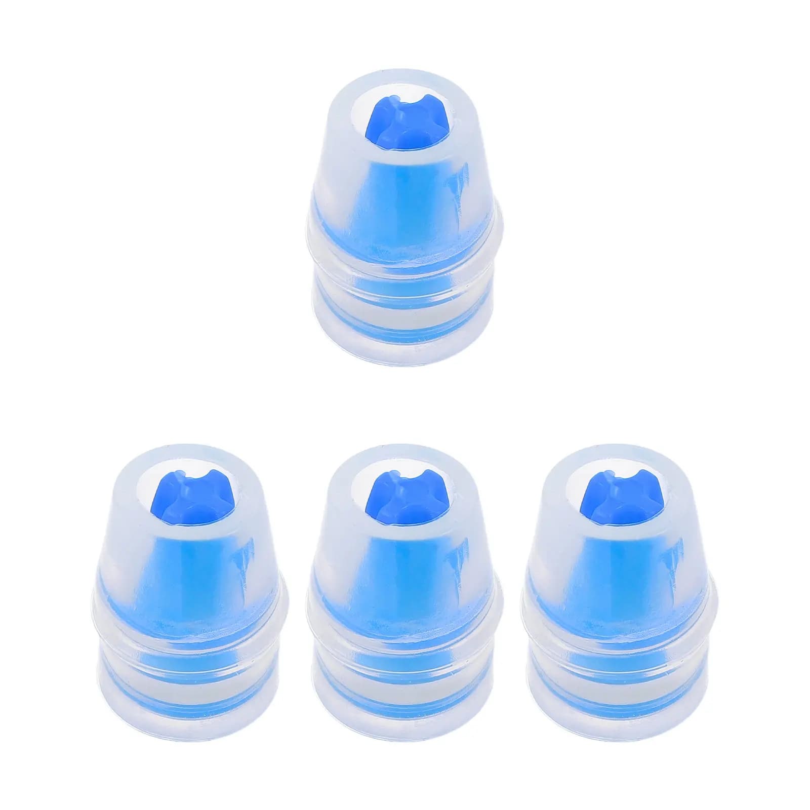 4Pcs Silicone Bite Valve Replacement for Hydration Pack Leakproof Nozzle Mouthpiece Water Bladder Outdoor Sports Cycling Running
