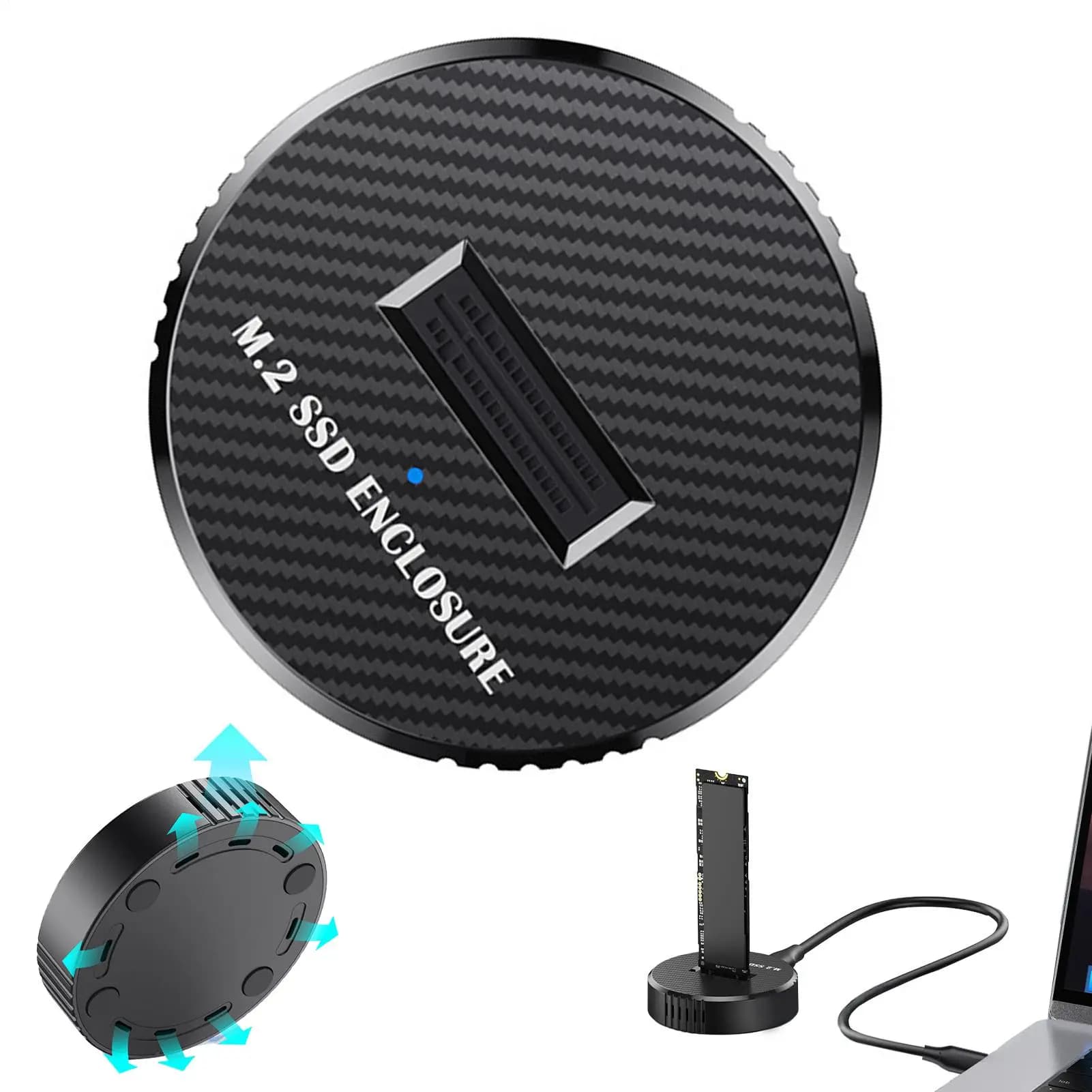 Box esterno per disco rigido 10 Gbps, plug and play, docking station per computer desktop, laptop e dispositivi mobili