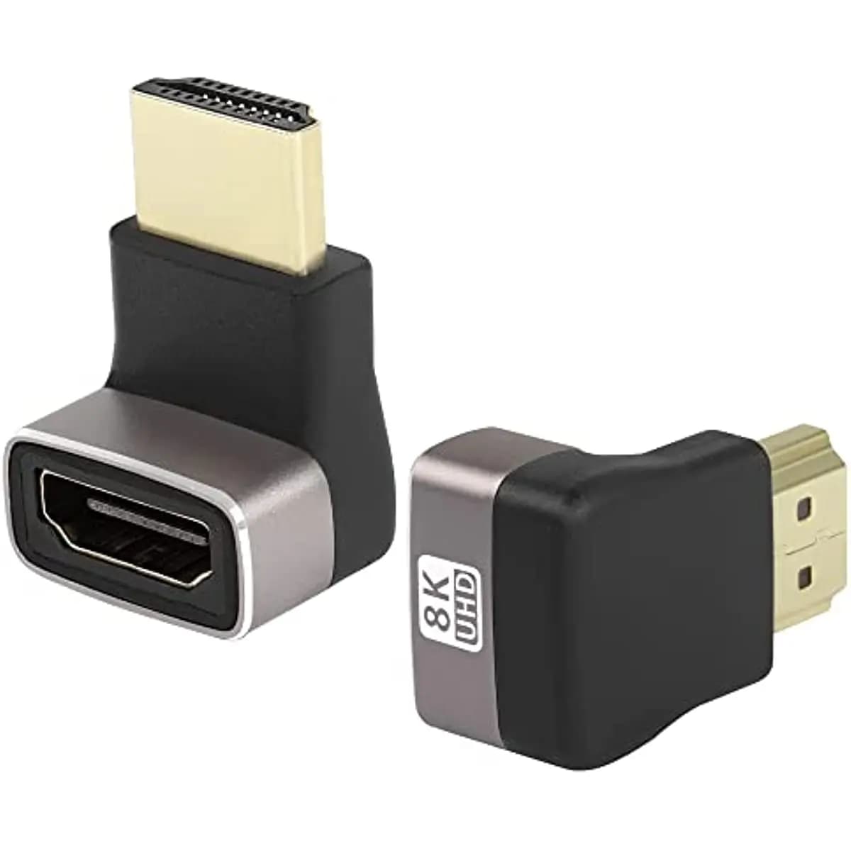 Nku 8K@60Hz/4K@120Hz HDR 90 gradi HDMI-compatibile maschio-femmina adattatore accoppiatore prolunga a forma di L per PC portatile monitor HDTV