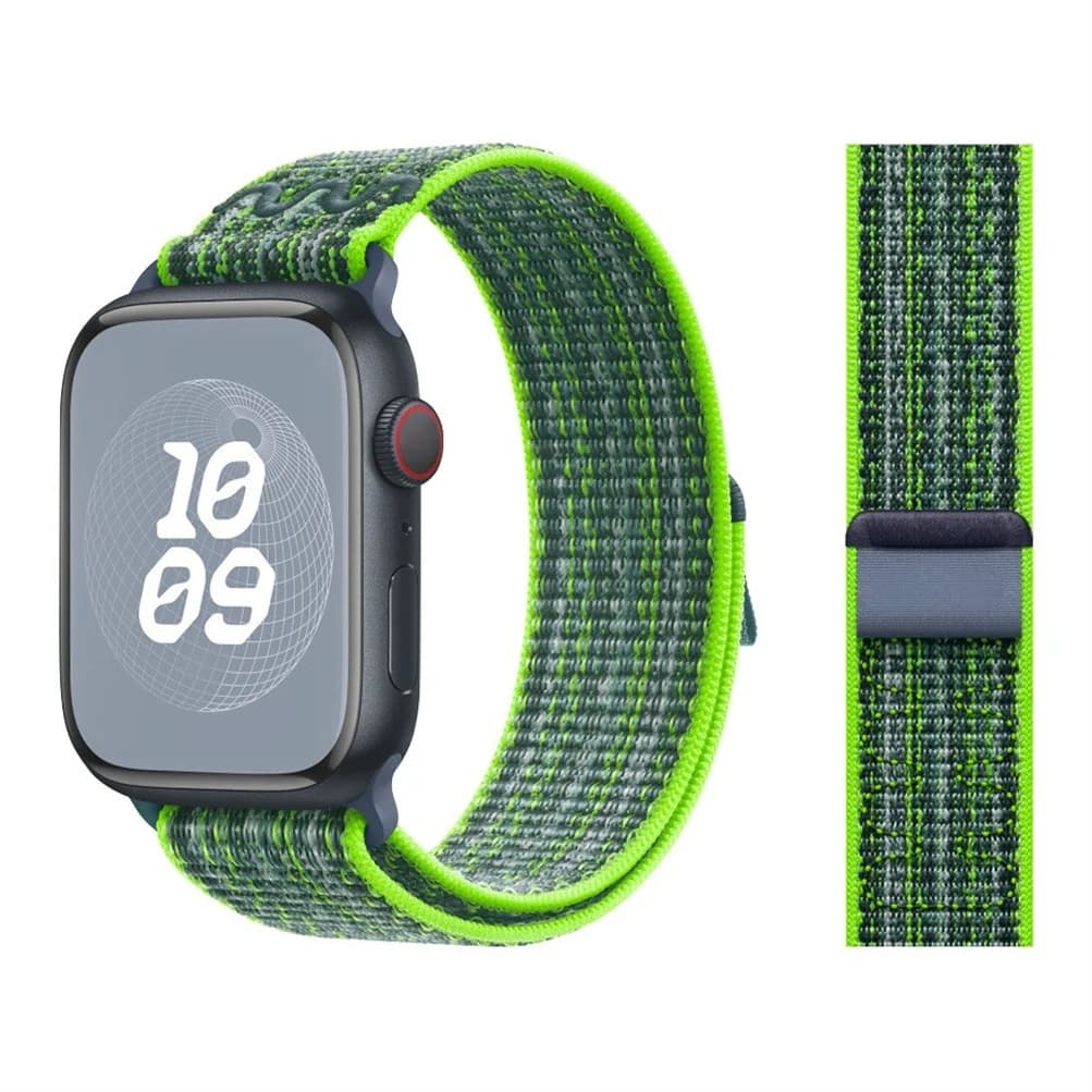 Cinturino sportivo in nylon per cinturino Apple Watch Bracciale ad anello da 49 mm iWatch S11 S10 S9 S8 S7 S6 5 4 3 se2 Ultra 2 46mm 45mm 44mm 41mm 42mm
