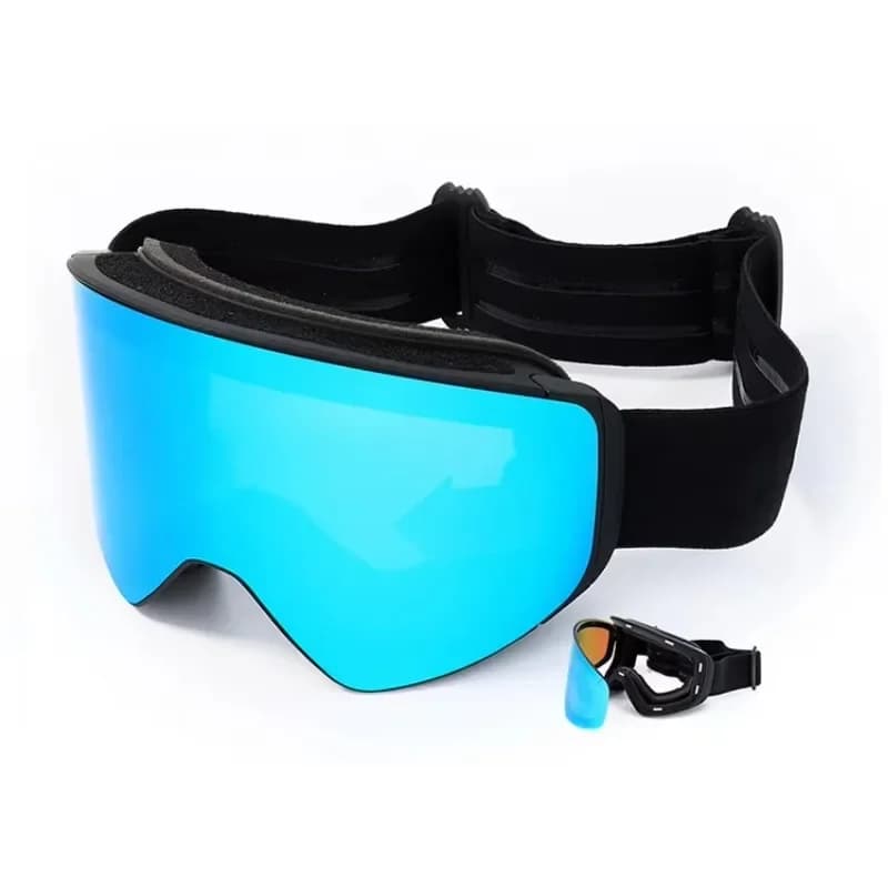 Occhiali da Sci Protettivi, Occhiali da Snowboard con Lenti Polarizzate a Specchio, Occhiali di Sicurezza per Sport Invernali sulla Neve, Protezione per gli Occhi