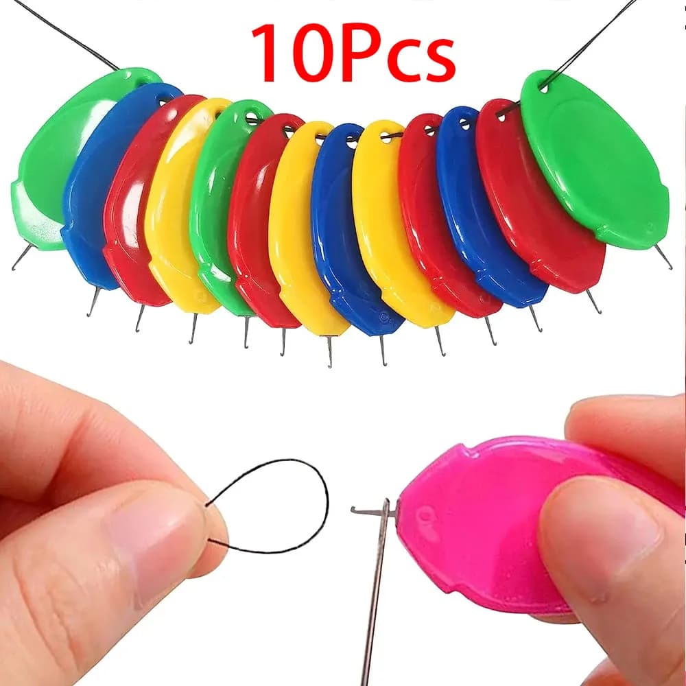 10 pezzi facile infila ago automatico guida per anziani accessorio per cucito strumenti per cucire macchine manuali per la casa fai da te