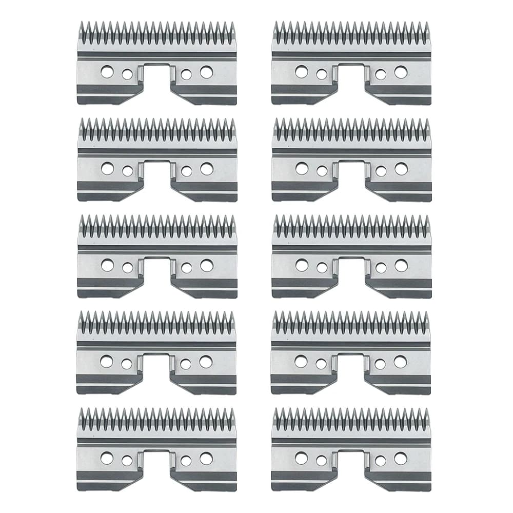 10 pz/lotto Lame di Ricambio In Metallo per Andis Oster Wahl KM Serie A5 Feed Veloce Clipper A5 Grooming Clippers Lama Mobile
