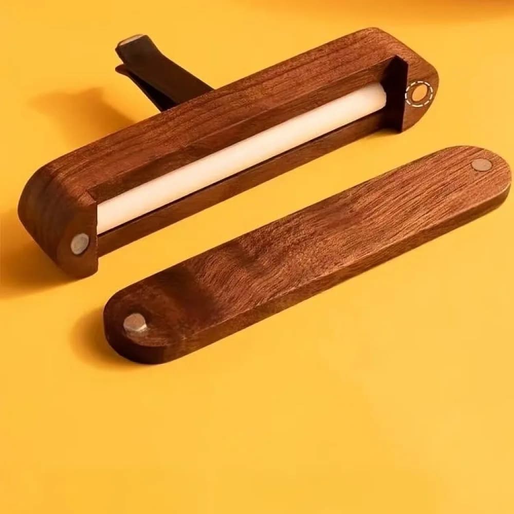 Premium Black Walnut Wood Car Aromatherapy Diffuser Creative Vent Clip Scent Fragrance Freshener Auto Decor Gift
