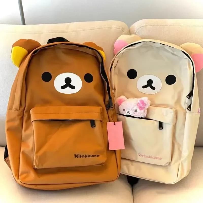 Nuovo cartone animato anime giapponese Rilakkuma simpatico orso marrone zaino cartone animato di grande capacità casual Joker studente zainetto regalo