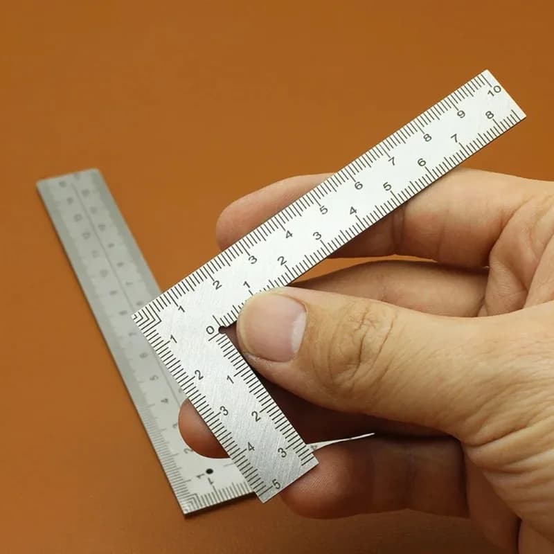 Mini Frame Strip Stainless Steel Square Straight Angle Stripping Precision Measuring Tool for Building Frame Calibras