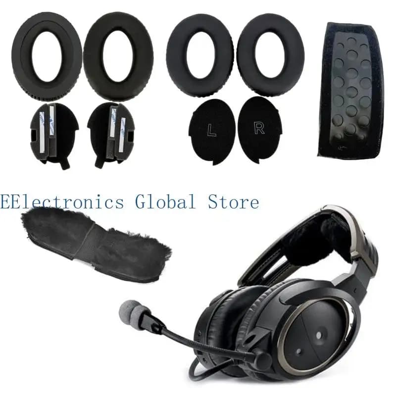 462B Cuscinetti auricolari professionali Cuscinetti auricolari per archetto Cuffie antirumore per cuffie aeronautiche X Cuffie