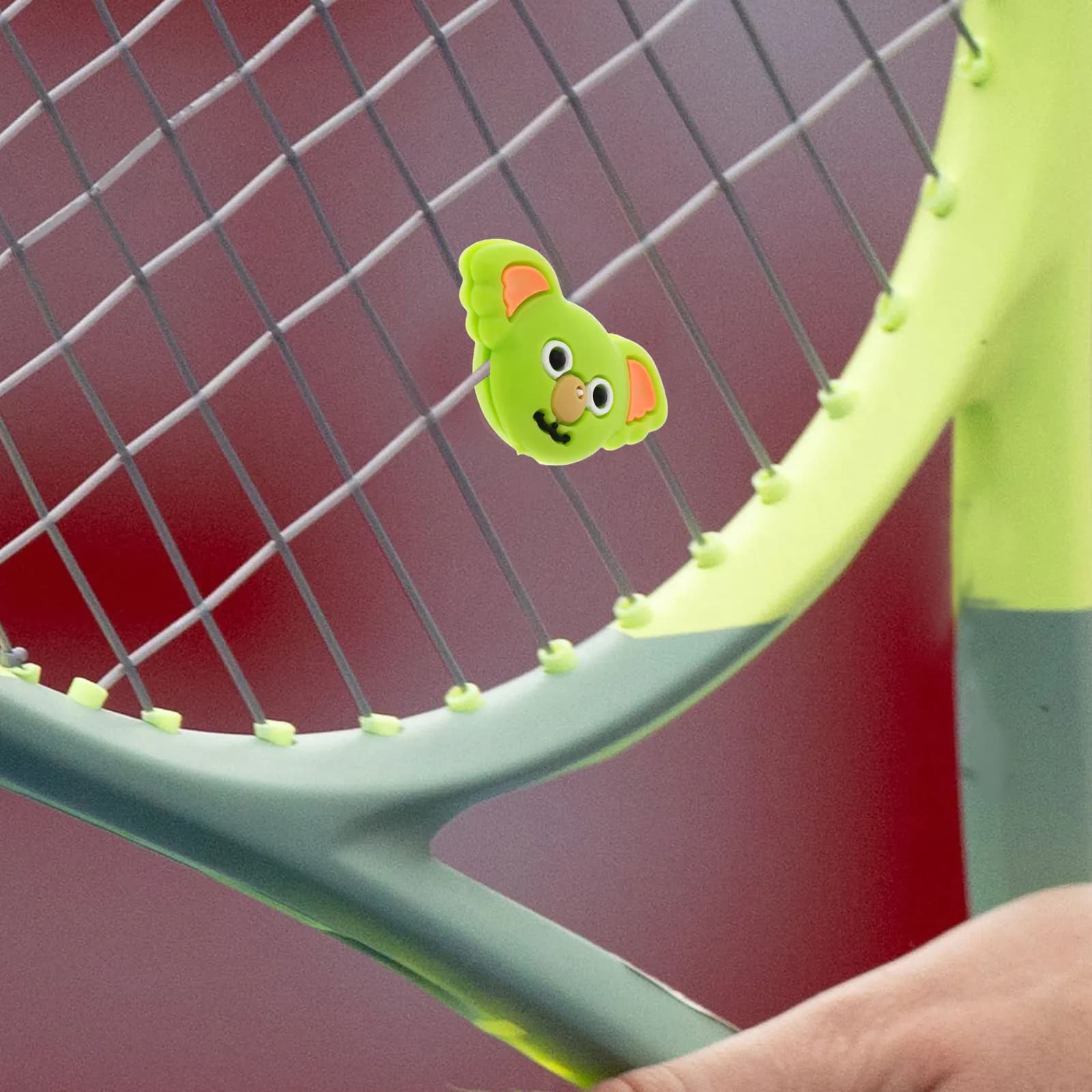 3Pcs Tennis Racket Vibration Dampeners Silicone Shock Absorbers Cute Koala Shape Tennis Racquet Vibration Absorbers Replacement