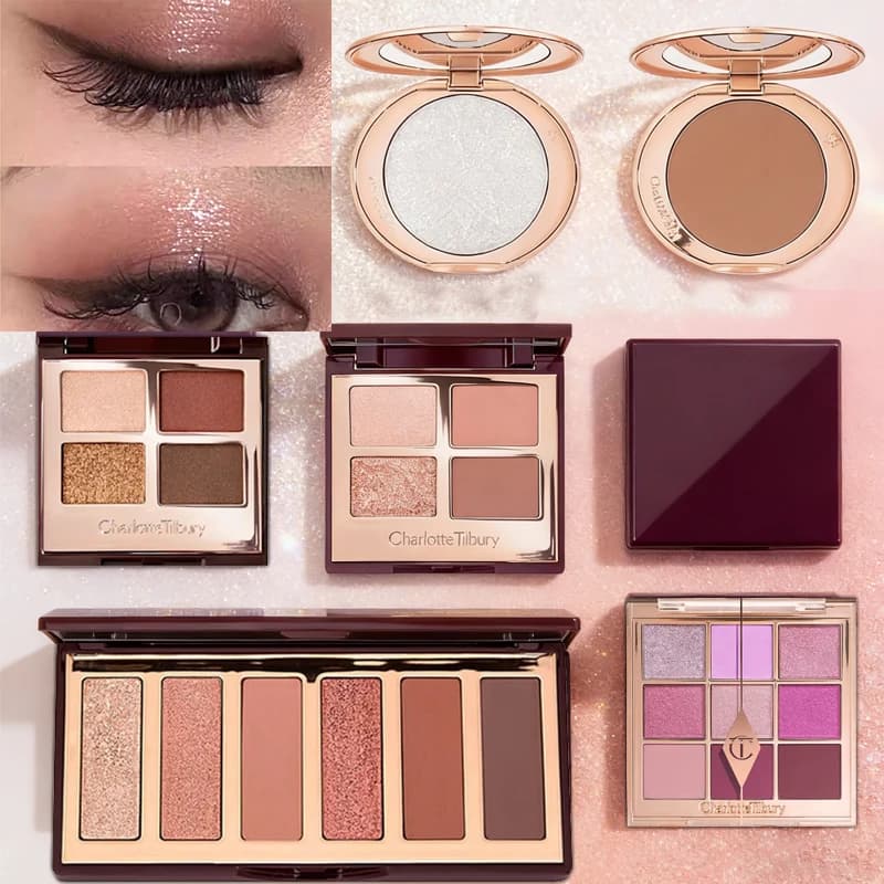 Charlotte Tilbury CT: Polished Cypriots and Palette Shadows Four, Nine and Six Colors with Fixed Cyprian