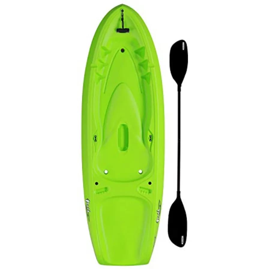 Kayak giovanile leggero e durevole con pagaia integrata per facilmente avventure acquatiche sui laghi, fiumi e calma ID delle acque costiere