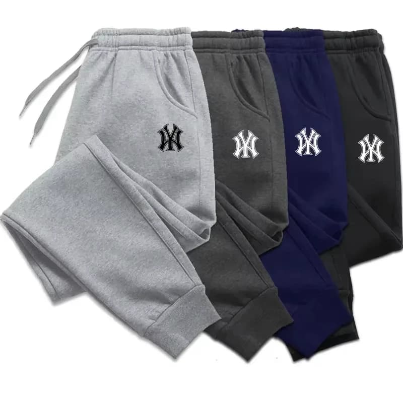 Pantaloni da Jogging Invernali per Uomo, Abbigliamento Sportivo Maschile, Pantaloni Traspiranti per Fitness, Casual in Cotone