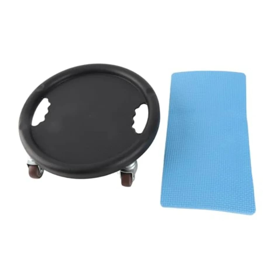 Ab Roller Wheel, Core Slider Ab Workout Sliding Disc 360° Rotating Abdominal Training Tool Waist Strength Trainer with 4 Roller