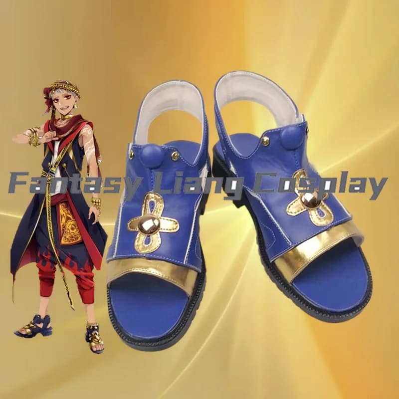 Anime Twisted Wonderland Kalim Cosplay Shoes For Men Women Halloween Carnival Party Dress Up Comic Con