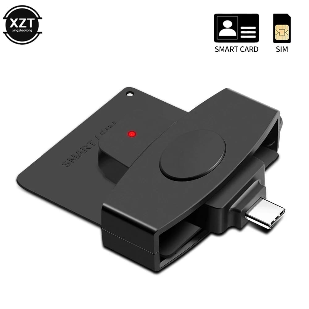 Lettore di Smart Card USB tipo C adattatore Sim Cloner tipo C per dine dni Citizen ID Bank EMV SD Card esterna per Mac/Android OS nuovo