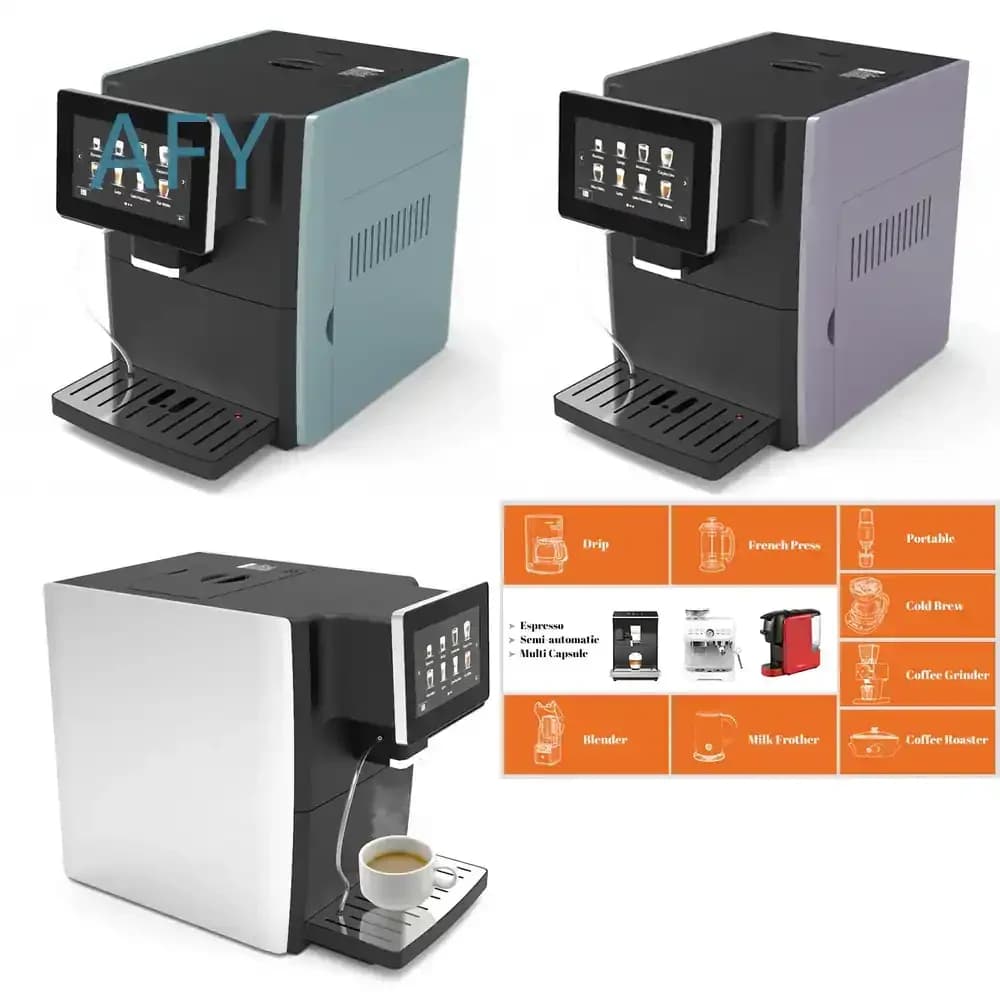 Professional 19bar Italian Pump Espresso Machine for Automatic Espresso Cappuccino Coffee Making Multipurpose Coffee Maker