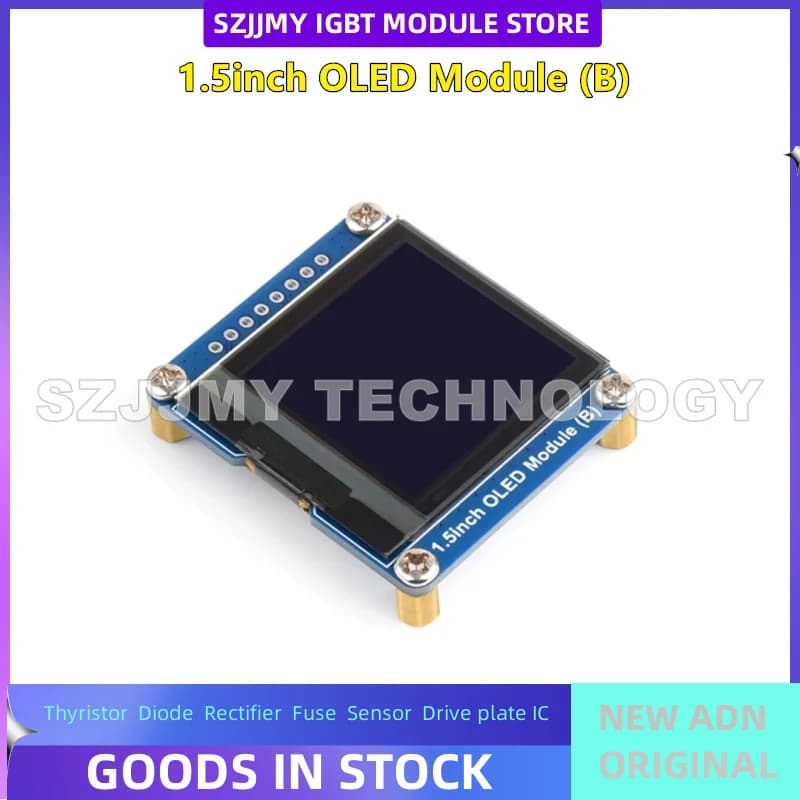 Modulo display OLED bianco e nero da 1,5 pollici Raspberry Pi Driver SH1107 Interfaccia SPI/I2C NUOVO ORIGINALE IN MAGAZZINO