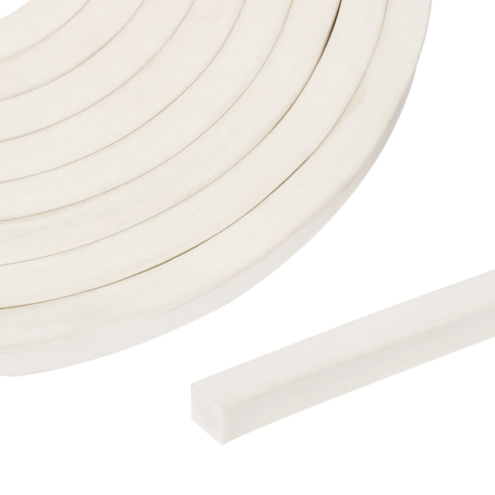 Uxcell 2.5Meters White Foam Backer Rod Square Solid Joint Filler Foam Seal Strip for Caulk Saver Rope Caulk Cement Crack Filler