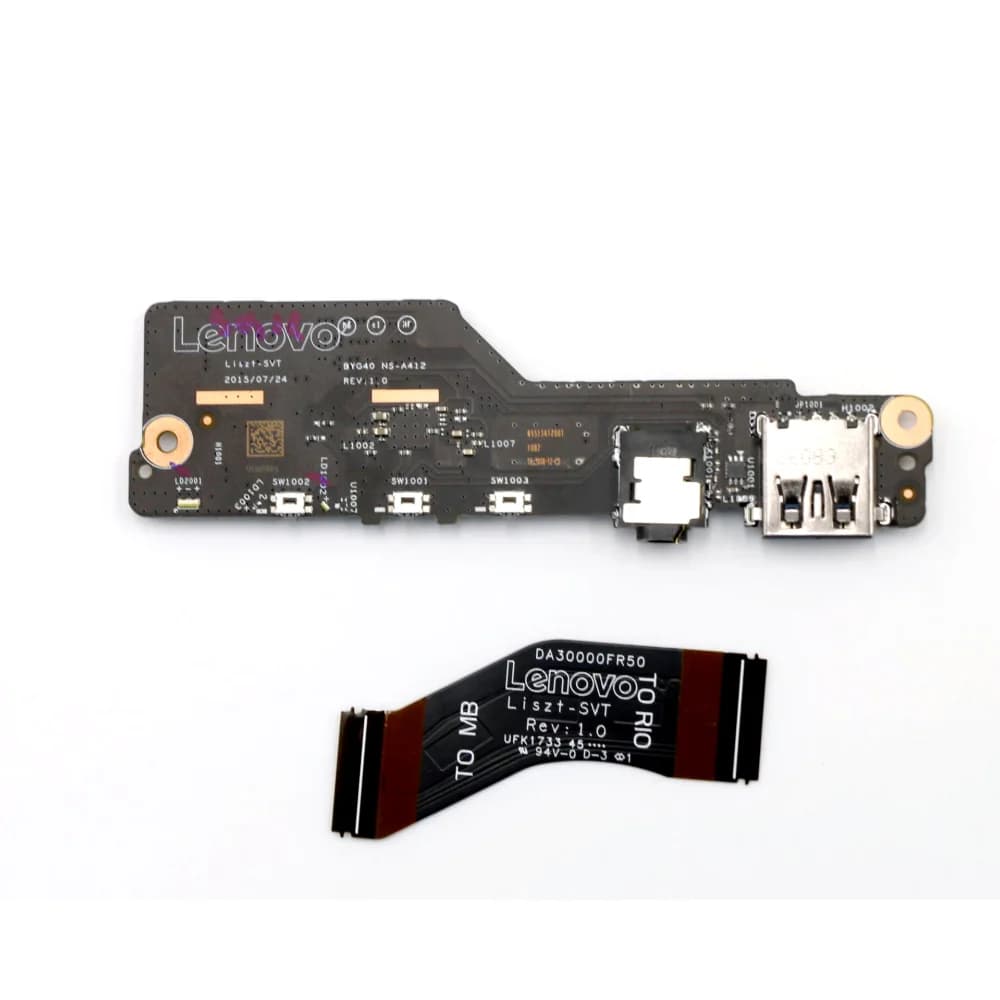 Nuovo Per Lenovo Yoga 900-13ISK Scheda Audio USB Pulsante di Alimentazione BYG40 con Cavo NS-A412 5C50K48444
