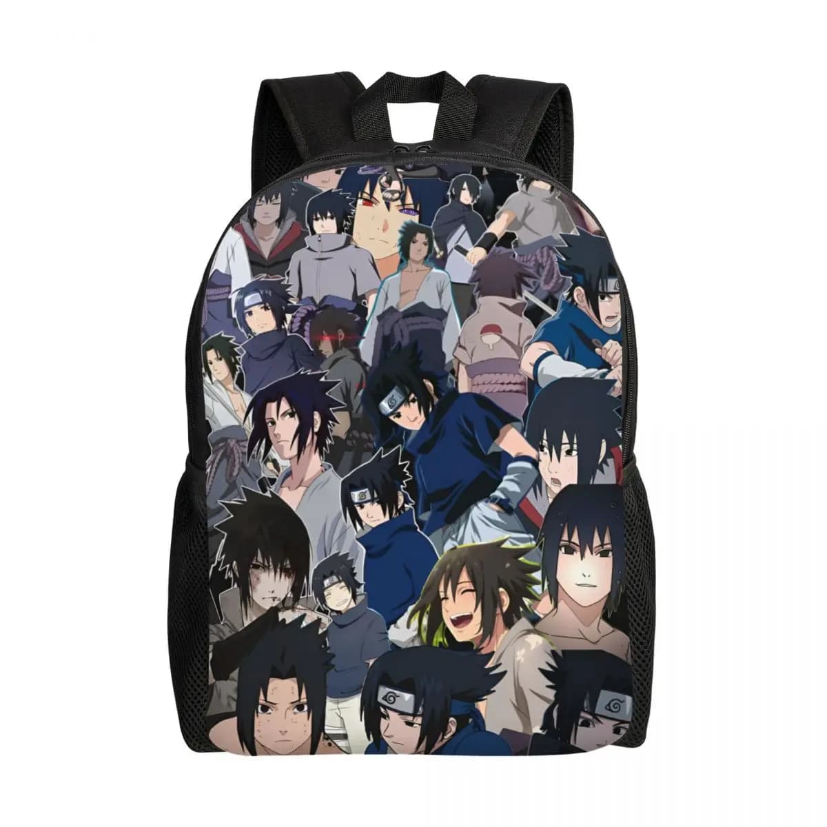 Zaino da Viaggio Personalizzato con Tema N-Naruto e S-Sasuke, per Uomo e Donna, Borsa per Computer e Libri, Zaino per Studenti Universitari