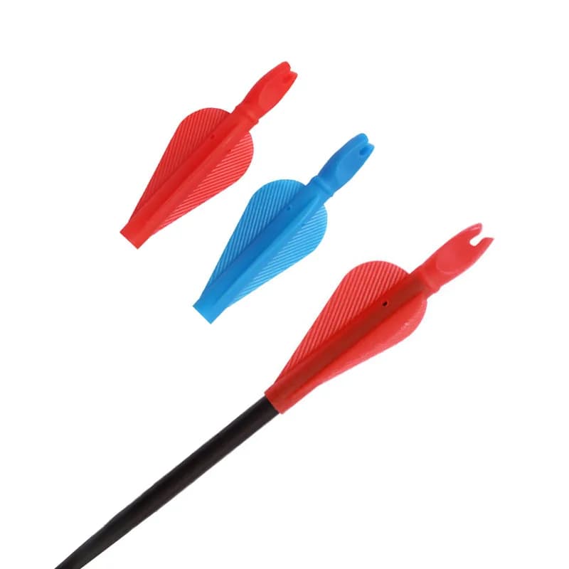 20 pz. Accessori per tiro con l'arco: Nock e alette per frecce da 2,5 pollici (8 mm) per aste di frecce, ideali per caccia e tiro al bersaglio