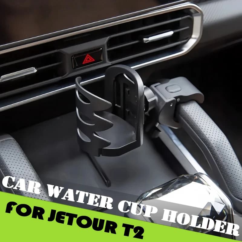 Car mobile phone support suitable for Jetour Traveller T2 2023 2024 2025 Tablet support with magnetic gravity water cup auto accessories