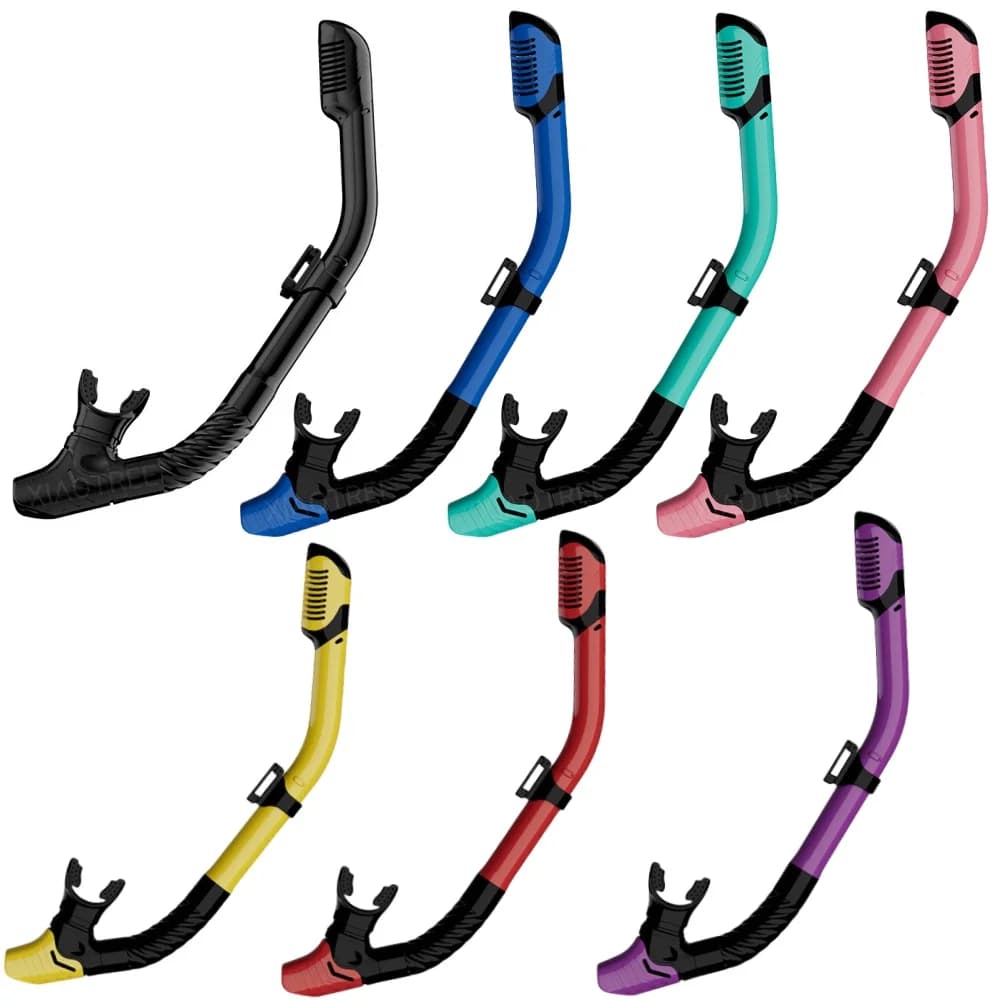 XIAOTREE Dry Snorkel Tube Easy Breath Scuba Diving Splash Guard Upper Valve Nuoto Adult underwater equipment Children Young