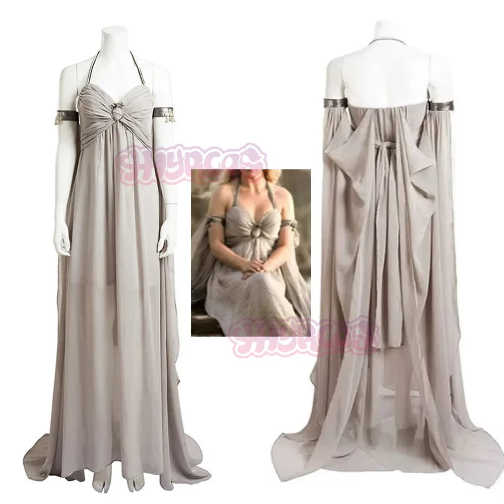 Sexy DDaeneryss Costume Cosplay DDaeneryss Vestito Targaryen Abiti Madre Vestito Sexy Per Il Carnevale di Halloween Donna Uomo Accessori