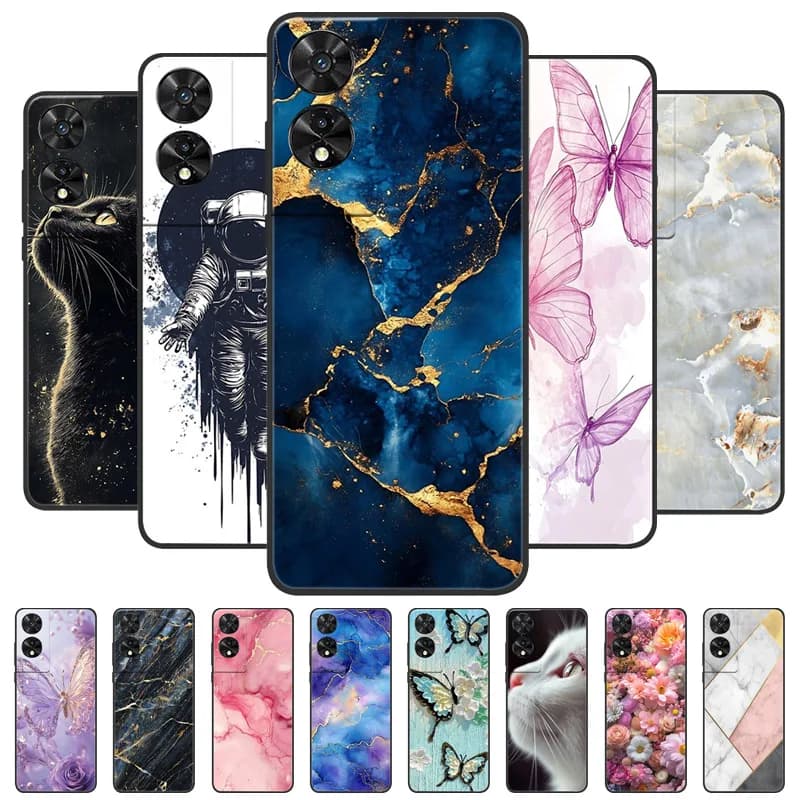For TCL 505 Case Fashion Marble Design Full Protection Phone Shell For TCL 50 5G / 505 / 50 SE Soft Silicone 50SE Back Cover