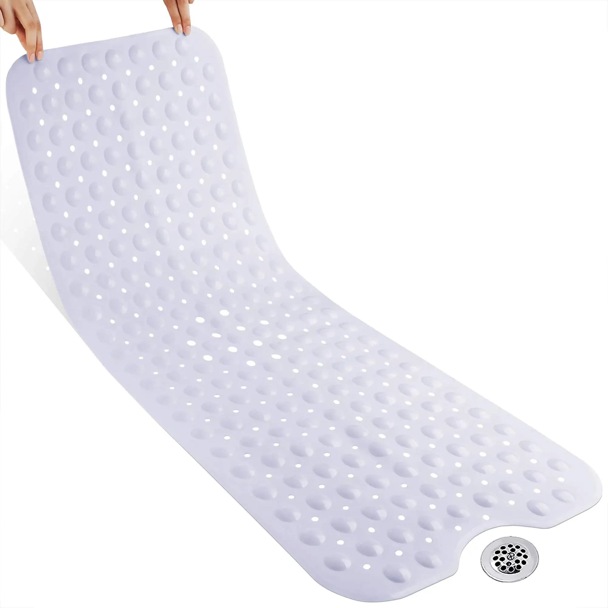 1 pz, tappetino da bagno, grande tappetino antiscivolo per vasca da bagno e doccia, tappetini da bagno Extra lunghi 40 "x 16" per vasca tappetini antiscivolo antiscivolo